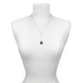 thumbnail image 3 of Delight Jewelry Silvertone Antiqued Round Seal - Initial - N - Silver tone Elegant Infinity Lariat Necklace, 3 of 4