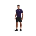thumbnail image 3 of Camisa de compresión Under Armour HeatGear para hombre púrpura/blanca, 3 of 6
