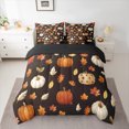 thumbnail image 2 of Homewish Botanical Pumpkin 7-Piece Twin Bedding Sets For Teens Boys Girls,Happy Autumn Harvest Bedding Comforter Set,Fall Tree Leaves Breathable Sheet Sets,Lightweight Room Decor,Reversible, 2 of 8