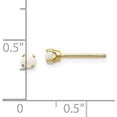 thumbnail image 4 of 14k Yellow Gold 3.2mm October/Opal Post Earrings - 3mm, 4 of 6