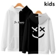 thumbnail image 2 of Sudadera con capucha para niños de 3 a 14 años Be Happy Smile Face 3D, sudadera con capucha para niños y niñas, chaqueta de dibujos animados de moda, ropa con capucha para mujer, 2 of 5