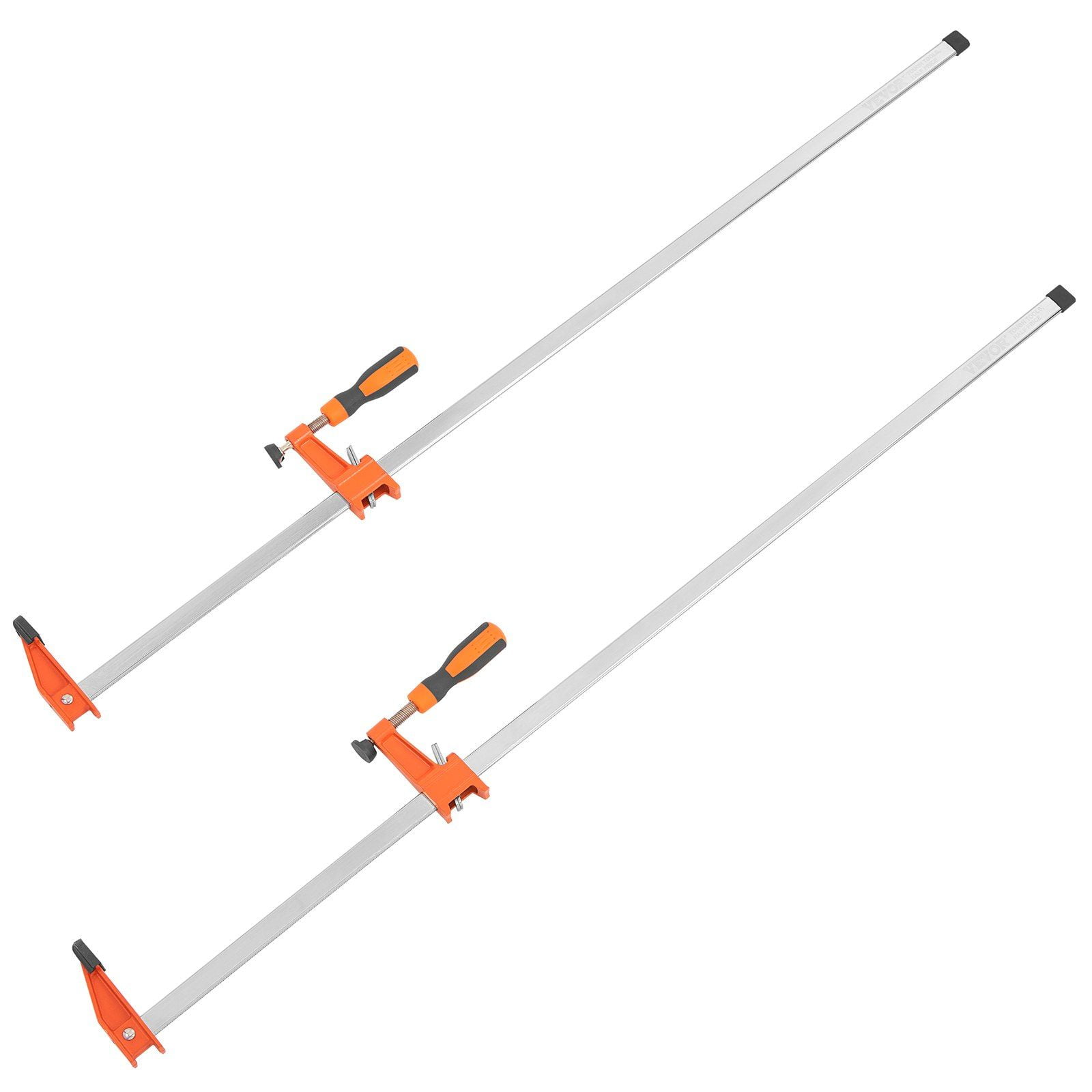 Bar Clamps for Woodworking, 2-Pack 36" Clamp, Quick-Change F Clamp with 600 lbs Load Limit, 2.5" Throat Depth, Cast Iron and Carbon Steel, Wood Clamps for Woodworking Metal Working