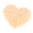 thumbnail image 2 of Alfombra de de Oveja Sintética en apariencia de , Alfombra de Lana Peluda para Dormitorio, Sala de , Decoración para hogar Beige Macarena Love Shape Sheepskin Rug, 2 of 8