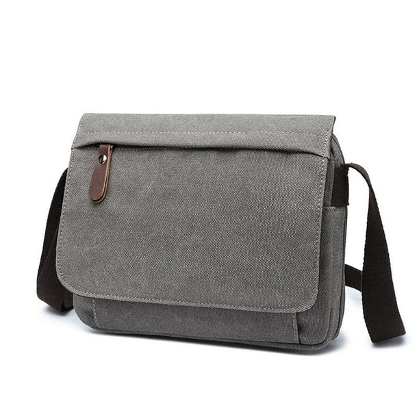 Bolso bandolera de lona con bandolera para hombre
