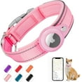 thumbnail image 1 of LAICAIW Collier pour Chien AirTag, [Rose-Taille m] Collier pour Chien Apple AirTag Réfléchissant, Collier pour Chien Air Tag Épais, Support de Collier AirTag Intégré pour Petits Moyens Grands Chiens, 1 of 7