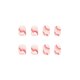 thumbnail image 4 of 24-Pack Pressed Nail Fake Short Line Manicure DIY Manicure Tools Full Coverage Nail Stickers for Women, 4 of 4
