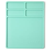 Cousin DIY Silicone Bead and Crafting Mat with Recessed Compartments, Teal Blue, 1 Piece