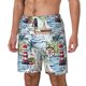 thumbnail image 1 of Fotbe Watercolor Sailboat Traje de Baño para Hombre – Shorts de Natación de Secado Rápido con Forro y Bolsillos-Medium, 1 of 6