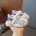 thumbnail image 3 of Ticikt Baby Boy Girl Closed Toe Quick-Drying Sandals Lightweight Breathable Summer Shoes Non- First Walking,Color:Blue,Size:6-9 Months, 3 of 5