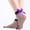 Purple, variant on Winter Socks Clearance Women Bowknot Glitter Solid Fishnet Sock Transparent Elastic Sheer Ankle Socks