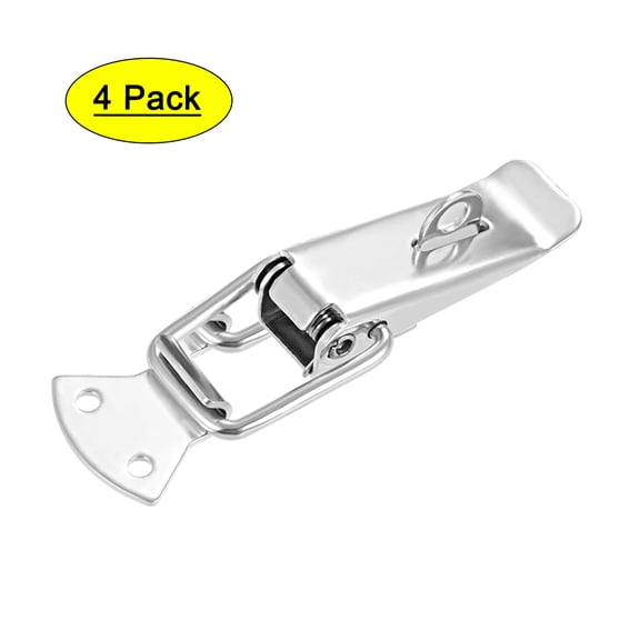 304 Stainless Steel Spring Loaded Toggle Latch Catch Clamp 127mm, 4 Pcs