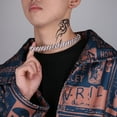 thumbnail image 6 of Practical Black Cuban Necklace Sturdy Alloy and Rhinestones with Adjustable Length Chain for Men and Women, 6 of 8