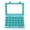 Sky Blue, variant on 24 Grid Velvet Glass Jewelry Ring Display Organiser Box Tray Holder Earrings Storage Case (Blue)