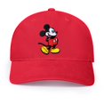 thumbnail image 1 of Gorra roja ajustable para papá con diseño de Mickey Mouse de Disney, talla única, 1 of 5