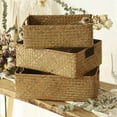 thumbnail image 2 of Woven Seagrass Basket - Natural Straw Wicker Storage for Fruit, Bread, Towels Ideal for , C, 2 of 6