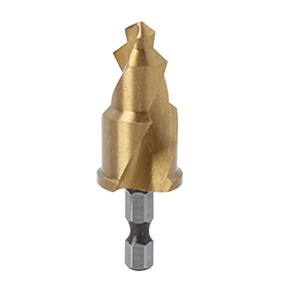 Pipe Reaming Drill Bits, PVC Pipe Reamer Hexagon Shank Drill Bits, Pipe Reamer Tool, Water Pipe Drill Tools for Metal, Copper, Aluminum, Iron