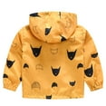 thumbnail image 3 of Godderr 3-8Y Toddler Hooded Outerwear Jacket for Boys Girls，print Cartoon Zippers Hooded Spring Fall Coats Kids Hooded Punching Jacket, 3 of 6