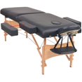 thumbnail image 5 of vidaXL 2-Zone Folding Massage Table 10 cm Thick Black, 5 of 5