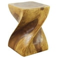 thumbnail image 5 of Home Square 20x14" Traditional Wood Big Twist End Table in Oak - Set of 2, 5 of 7
