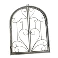 thumbnail image 3 of FashionCha Arched Window Wall Decor Metal Scroll Wall Decor Retro Farmhouse Rustic for Yard Imitation Rust Color, 3 of 9