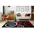 thumbnail image 2 of MDA Home Orelsi Black/Red Contemporary Polypropylene Area Rug - 9'6" x 13'10", 2 of 5