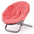 thumbnail image 1 of My Life As Fun And Furry Coral Saucer Chair, 1 of 2