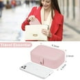 thumbnail image 5 of LQQBOX Jewelry Organizer Box Travel Jewelry Case,Jewelry Boxes for Women,Small Double Layer Mini Jewelry Display Holder for Rings Earrings Necklace Bracelets,Best Gift Box for Girls Women,Pink, 5 of 7