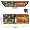 thumbnail image 2 of nygtbtfer Retro USA Flag on Vintage Wood Texture Background Mouse pad mat 31.5x11.8 in, 2 of 6