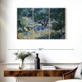 thumbnail image 3 of Elephant Stock Olive Orchard 1889 Wall Art - Horizontal Multi Panel Canvas - Living Room Wall Decor - Floral And Botanical Multi Panel - Blue And Teal Decor By Vincent Van Gogh - 38" x 24", 3 of 8