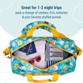 thumbnail image 6 of Wildkin Kids Overnighter Duffel Bag for Boys & Girls, Features Two Carrying Handles and Removable Padded Shoulder Strap, BPA & Phthalate Free (Party Animals Blue), 6 of 7