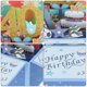 thumbnail image 4 of Tarjeta de cumpleaños 40 de Uxcell, tarjeta de cumpleaños emergente, feliz cumpleaños con tarjeta de saludo y sobre para amigo, mujer, niño, azul, 4 of 5