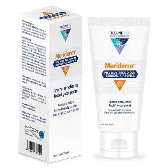 Crema Emoliente a base de Cúrcuma Technobio Meriderm