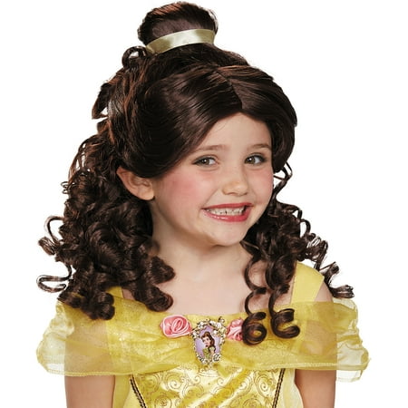 Disguise Belle Disney Princess Beauty Child Wig Size One Size, Style DG17806