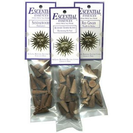 Escential Essences Cones - Frankincense and Myrrh - Escential Essences Cone Incense - 16 Cone Package