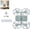Gray, variant on Drone-Style LED Ceiling Fan Light, E27 Socket Fan Lamp with Extension Rod & Remote, 3 Color Modes for Bedroom, Living Room & Home