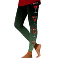 thumbnail image 2 of Christmas Leggings for Women 2025 Casual Festive Graphic High Waisted Yoga Pants Holiday Tights, 2 of 5