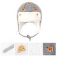 thumbnail image 4 of EeaseCA Child Ear Protection Lovely Child Cotton Hat Pattern Winter Kid Hat, 4 of 7