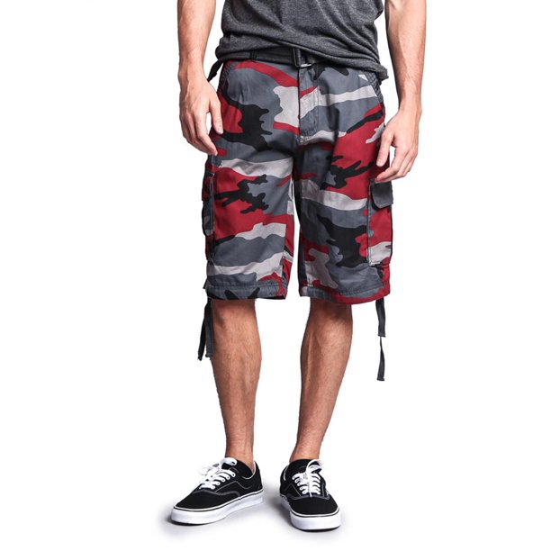 GStyle USA GStyle USA Men's Ripstop Belted Cargo Shorts 9AP30
