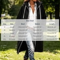thumbnail image 3 of Oversize Winter Coats for Women, Women's Fashion Large Size Solid Color Zipper Hooded Plus Velvet Thickened Long Sleeve Jacket Black L, 3 of 6