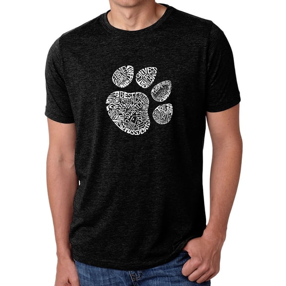 LA Pop Art Men's Premium Blend Word Art T-shirt - Cat Paw
