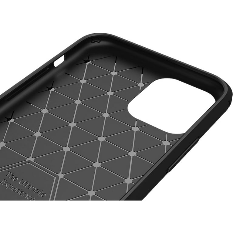 Apple iPhone 11 PRO MAX Phone Case Silicone Carbon Fiber