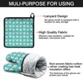 thumbnail image 7 of 4 Pcs Oven Mitt and Pot Holder Set - Heat Resistant Up To 392°F, Pug Dog Head Design for Baking, Cooking and Grilling, 7 of 7