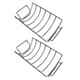 thumbnail image 1 of OULII 2 Pcs Barbecue en Fer Durable pour Fêtes en Cour 13.76x7.86 Po, 1 of 8