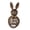 L, variant on Wicker Rattan Easter Bunny Decor Outdoor, Bunny Topiary with Beige Bow Rabbit Statue Farmhouse Rabbit Easter Decorations for Home Porch Garden Spring Decor