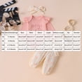 thumbnail image 4 of Linfrsh Toddler Girls Outfits Girls' Baby Long Sleeved Dress + Long Pants Cute Print + Hairband Set, 4 of 5