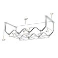 thumbnail image 6 of Wallniture Piccola Wine Rack and Glasses Holder Under Cabinet Bottle and Stemware Glass Metal Hanger, Chrome, Set of 2, 6 of 7