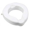 Carex Raised Toilet Seat with Safe Lock for Seniors, Adds 4.25" of Height, 300 lb Weight Capacity