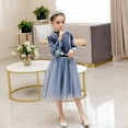 thumbnail image 2 of Costume de Neige Elsa pour Filles Robe de Princesse Fête d'Anniversaire d'Halloween Robe d'Hiver avec Cape, 2 of 4