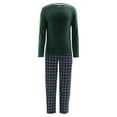 thumbnail image 4 of Fruit Of The Loom Men's Long Sleeve Microfleece Top and Flannel Pajama Pant Set, 4 of 9