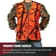 thumbnail image 5 of GUGULUZA Blaze Orange Hunting Zipper Closure, Outerwear Vests (Adult's), Size L, 5 of 7